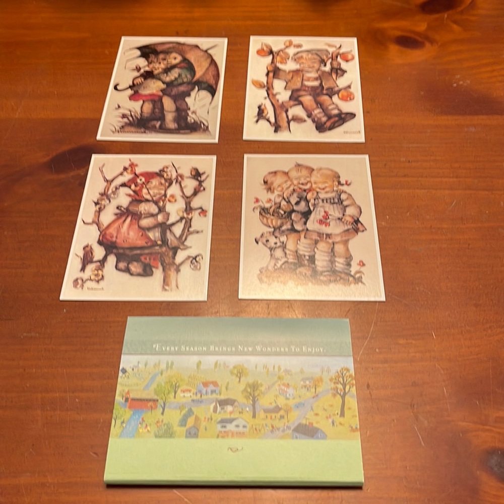 Hummel Postcards and Hallmark Postcards